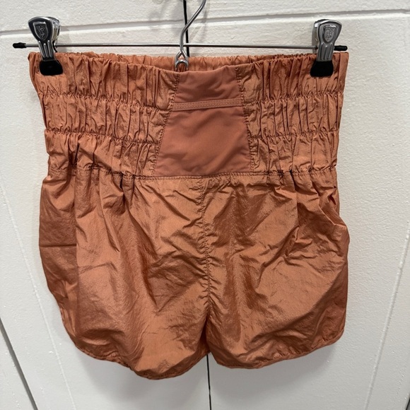 Free People Movement Orange The Way Home Logo Shorts - Picture 2 of 11